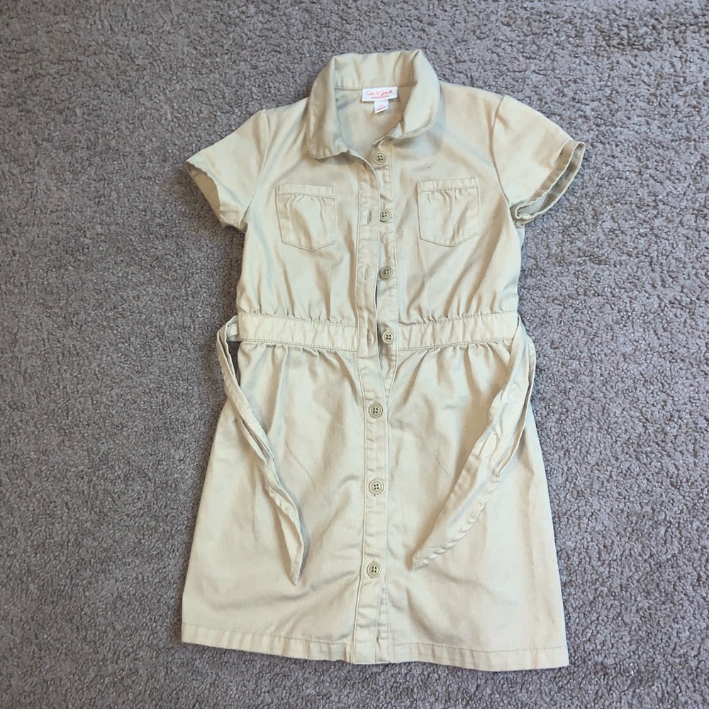Kids Khaki Dress, size 6x